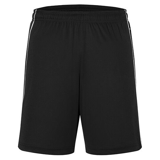 Basic Team Shorts - black - white-772