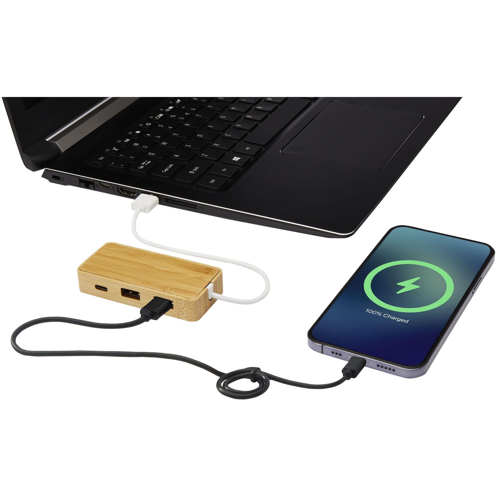 Tapas USB-Hub aus Bambus - natur-509