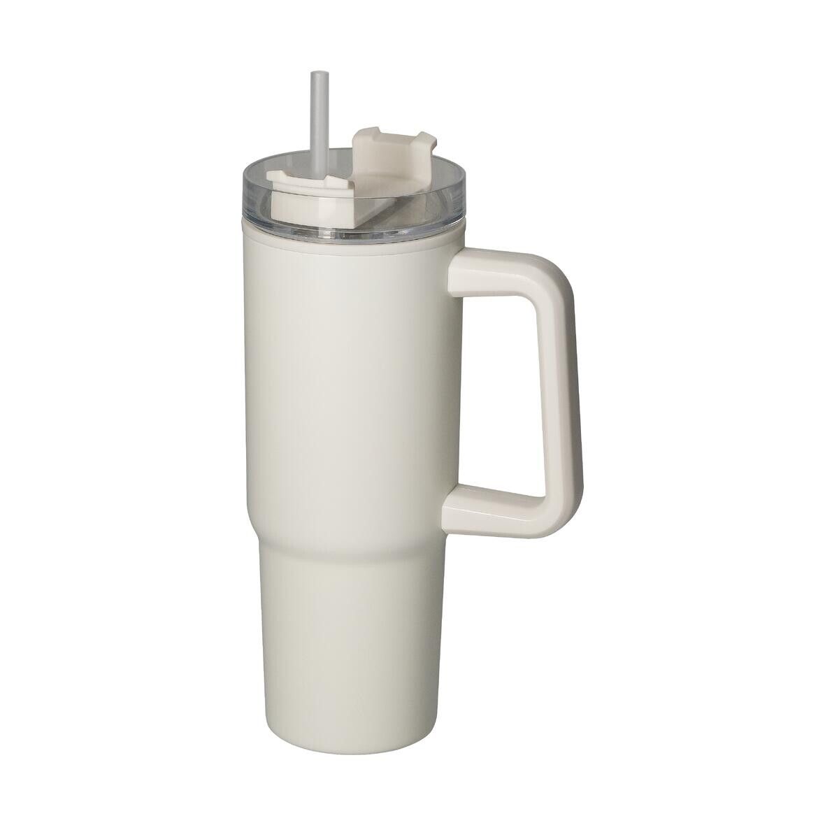 Trinkbecher Tampa, 800 ml - grau - creme-260