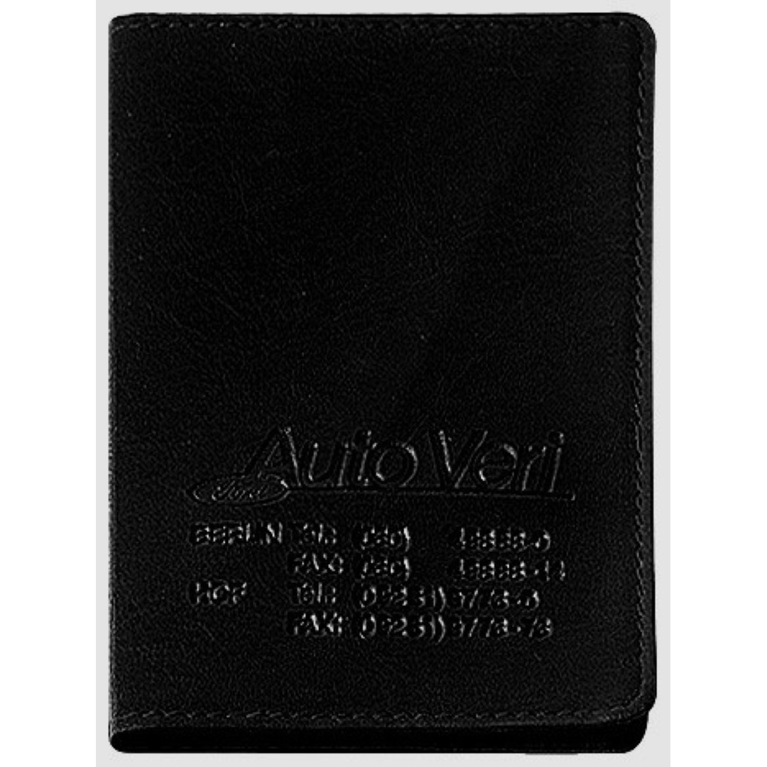 CreativDesign® Ausweistasche "LefastoffOffenkantig" - schwarz-515