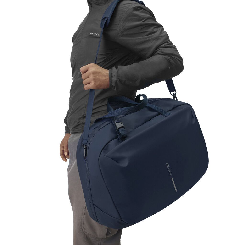 Urban wasserabweisende Wochenendtasche - navy blau-293