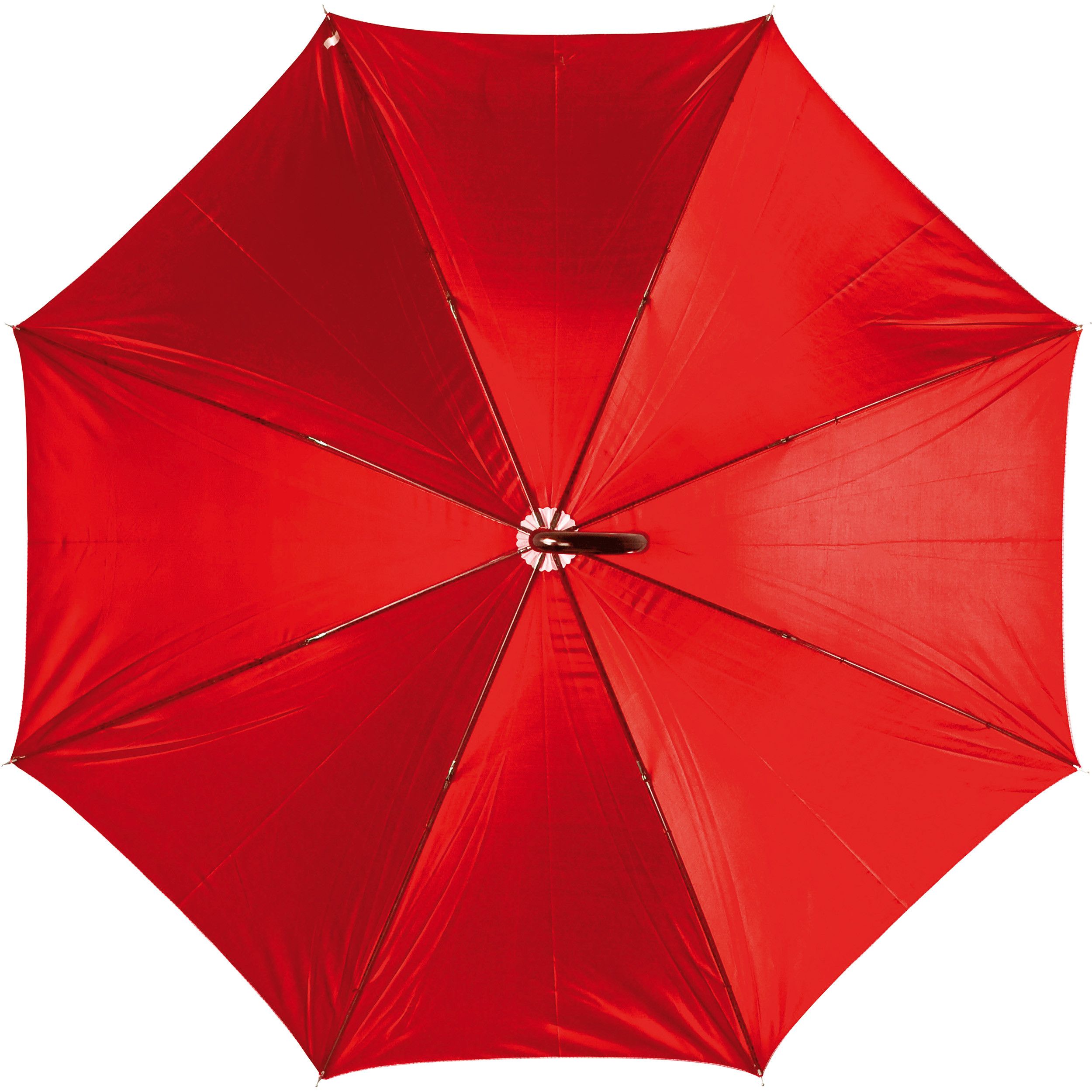 Luxuriöser Regenschirm mit doppelter Bespannung - rot-473