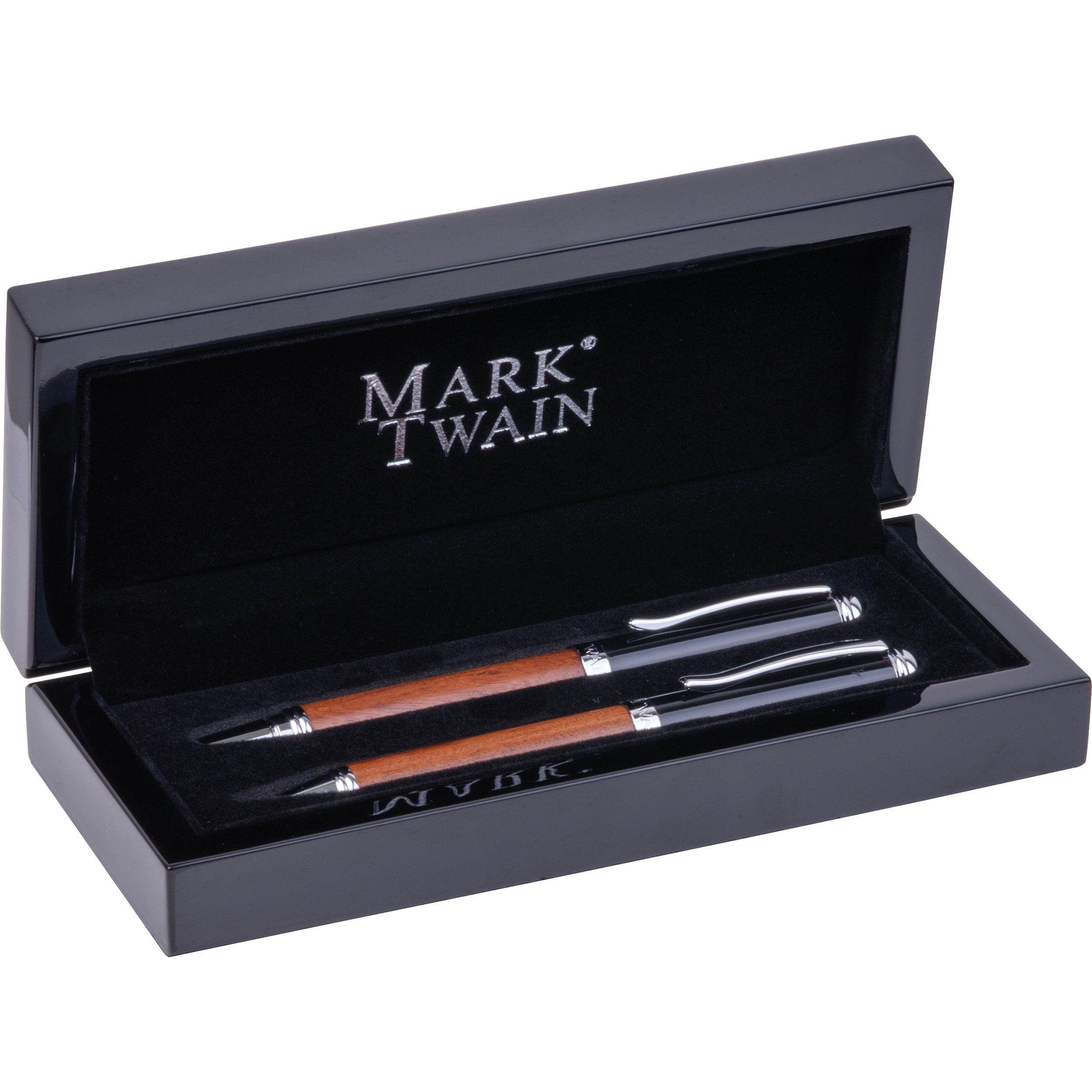 Mark Twain Holz Schreibset LORENZO - beige-834