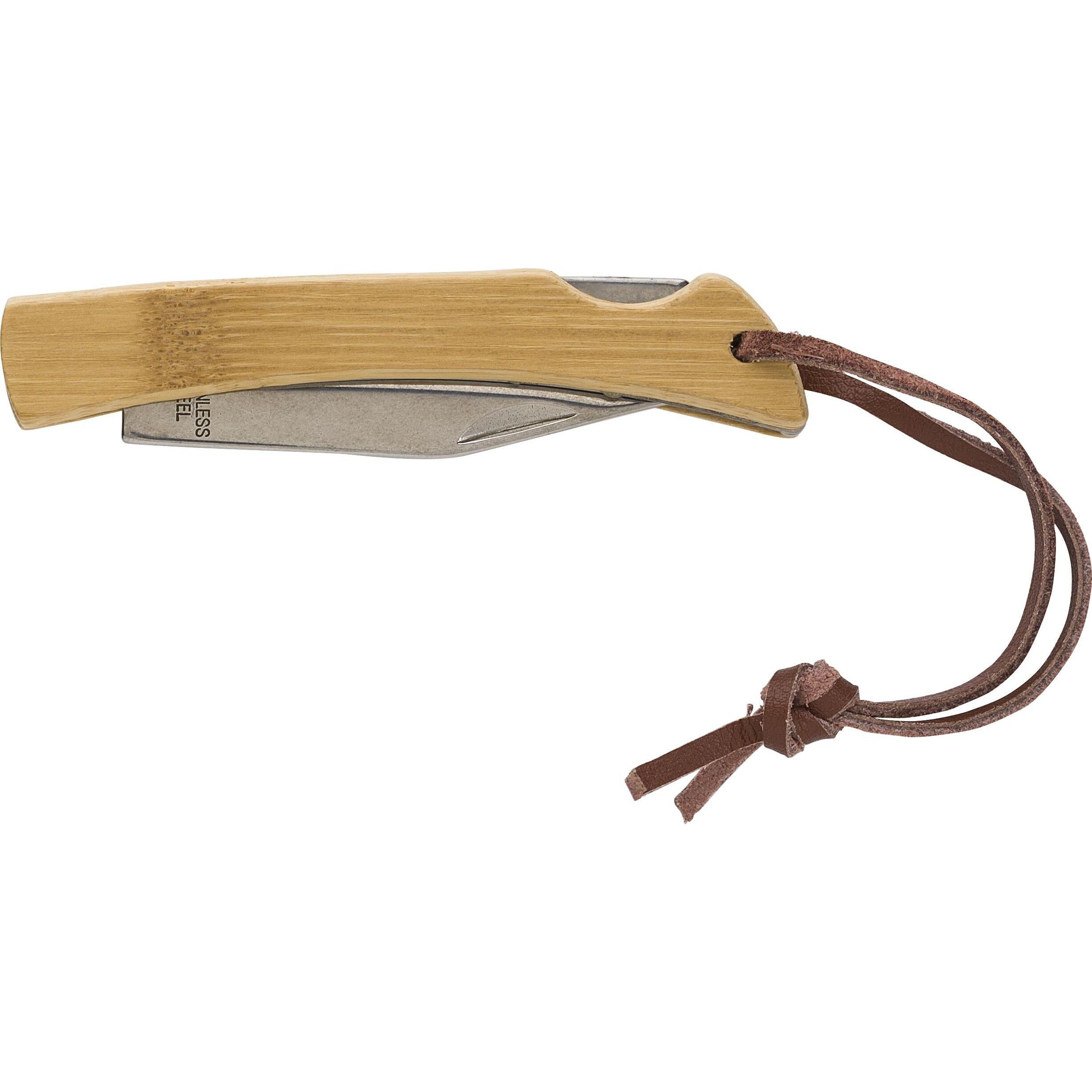 Klappbares Messer aus Edelstahl und Bambus Beckett - braun-670