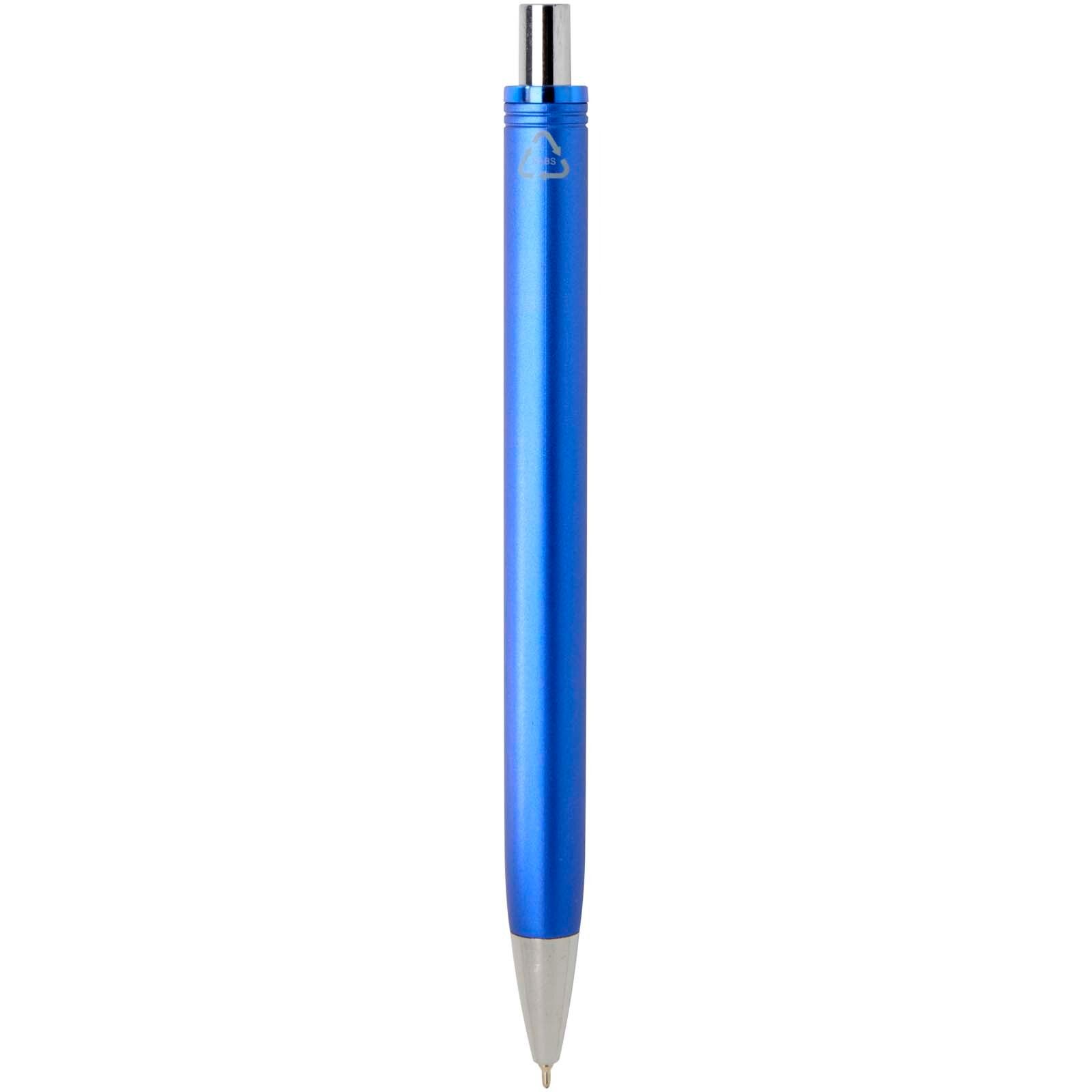 Feld RCS recycelter Kugelschreiber mit Metallic-Finish (schwarze Mine) - royalblau-80