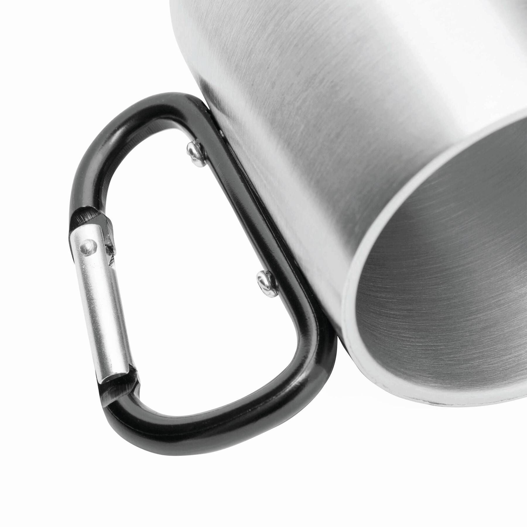 Edelstahl Becher HIKING DAY - schwarz - silber-803