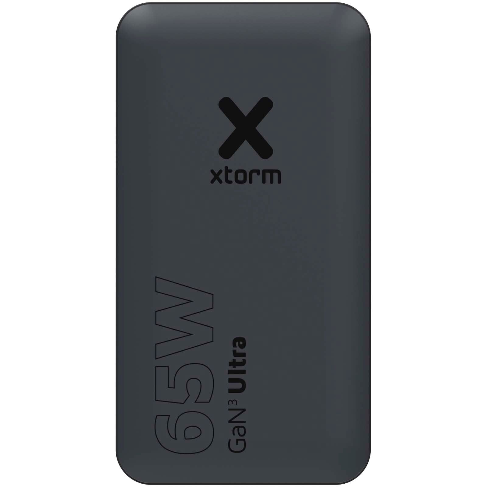 Xtorm 65 W Schnellladegerät für unterwegs mit Kabel und Reiseetui - schwarz-885