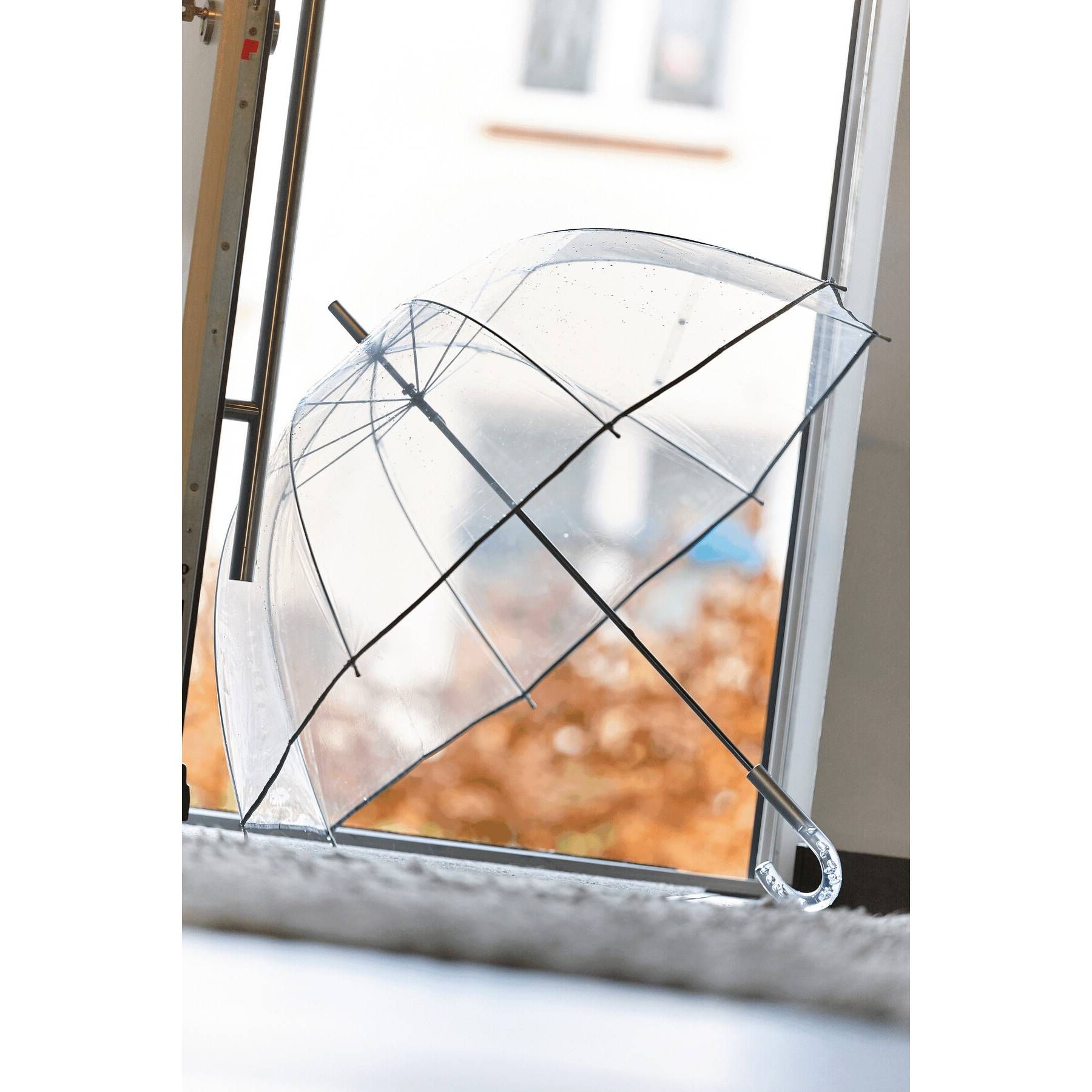 Glockenschirm BELLEVUE - silber - transparent-112
