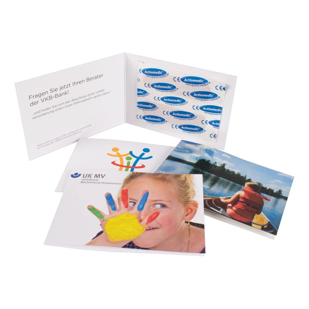 Pflasterkarte mit 2 ACTIOMEDIC® Kinderpflasterstrips-423