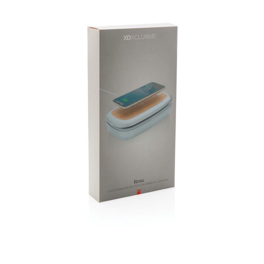 Rena UV-C Sterilisations-Box mit 5W Wireless Charger - grau-608