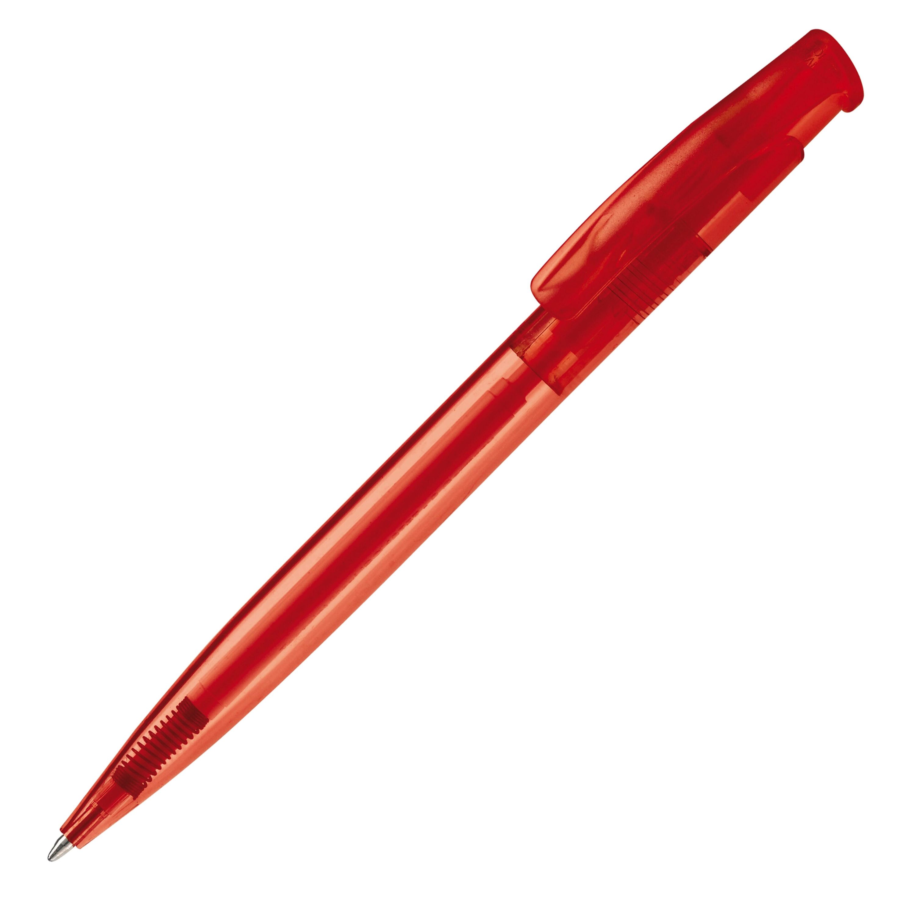Kugelschreiber Avalon Transparent - transparent  -  rot-859
