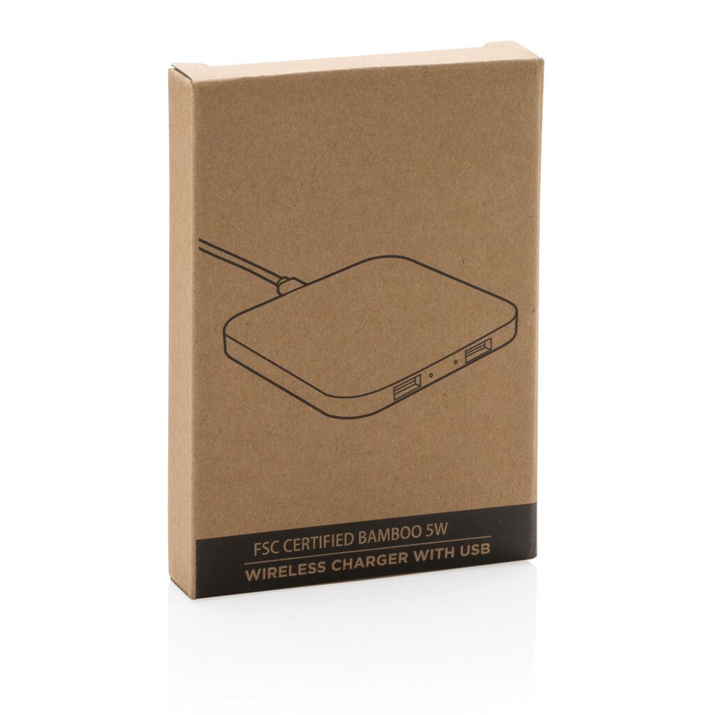 5W-Wireless-Charger aus Bambus mit USB - braun-501