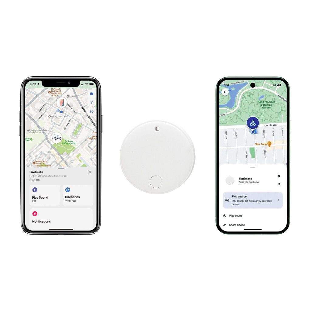 Findmate Dual IPX5 Artikel-Finder aus RCS recyceltem ABS - weiß-622