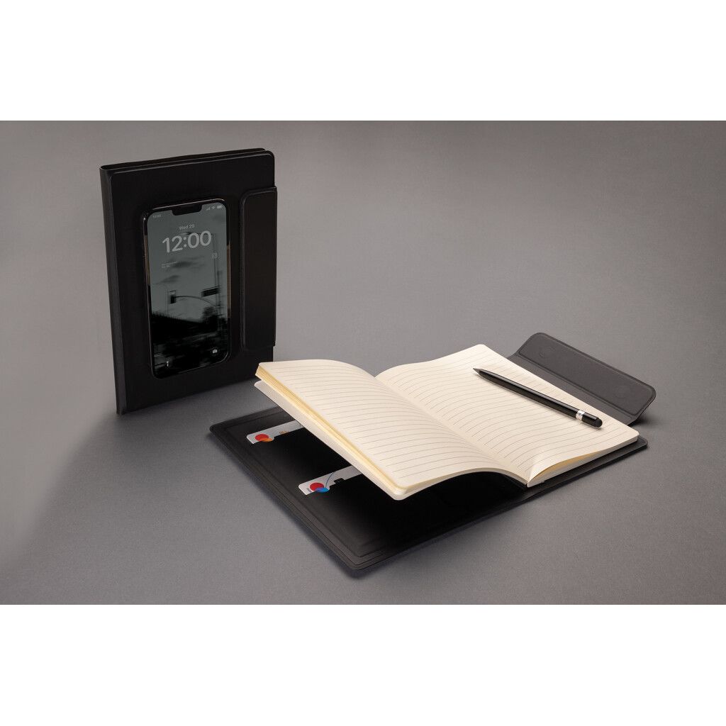 Stuart Magnet-Portfolio A5 aus RCS-zertifiziertem rPU - schwarz-148