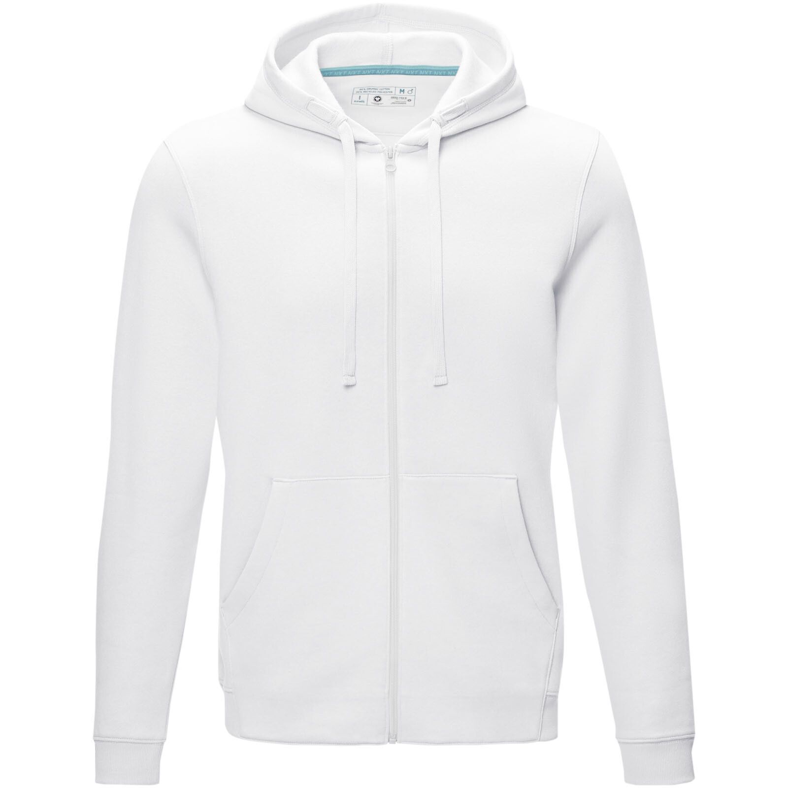 Ruby Hoodie mit durchgehendem Reißverschluss aus Bio-Material für Herren - weiss - XXL-988