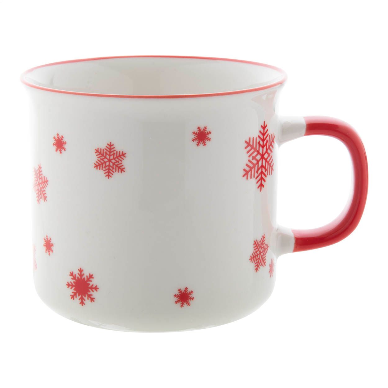 Nakkala Vintage Weihnachtstasse - rot - weiß-760