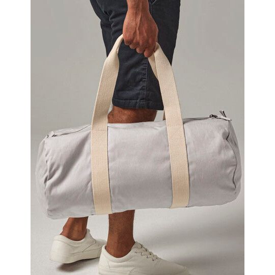 EarthAware® Organic Barrel Bag - natural - french navy-939