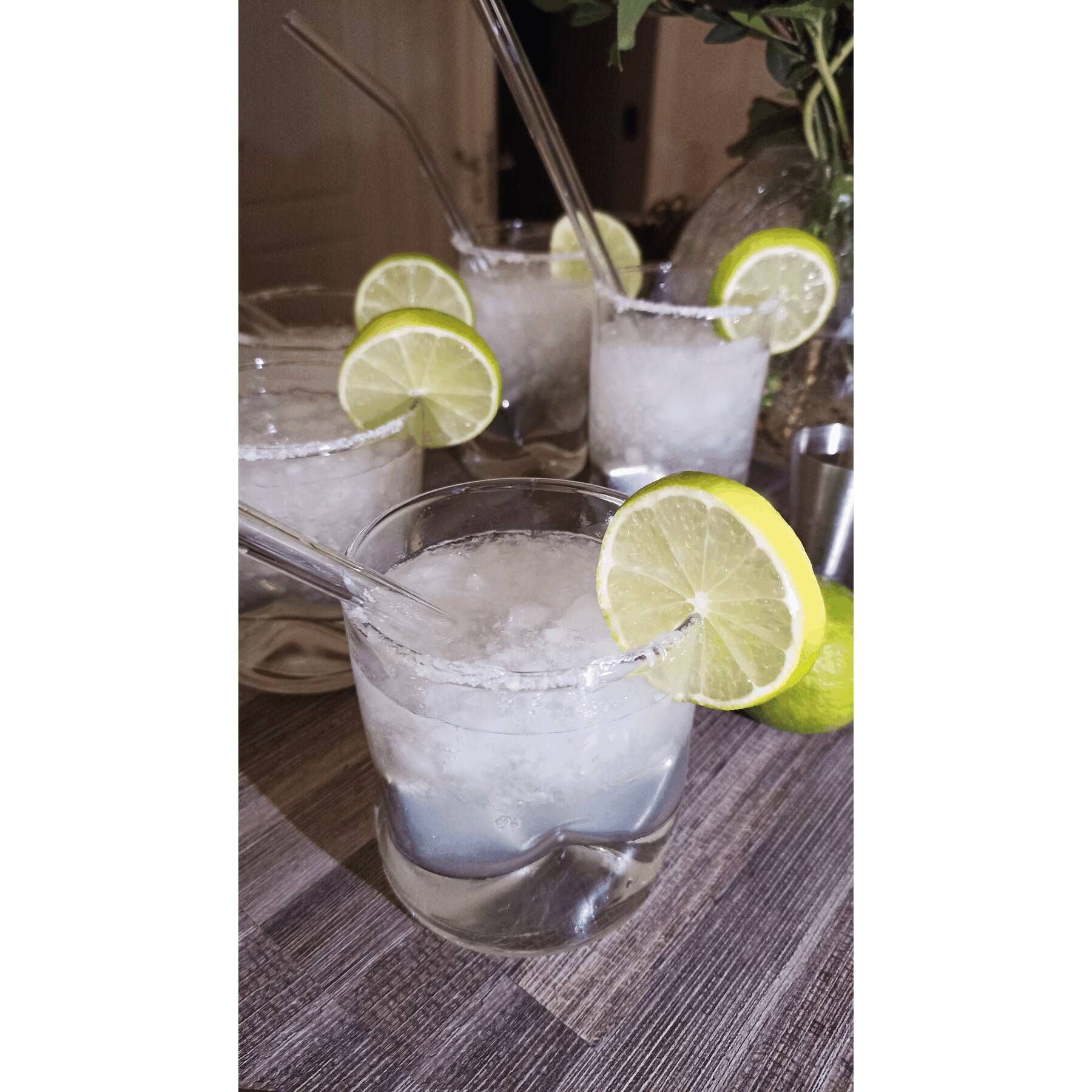 Glas-Strohhalm Set DRINK TOGETHER - transparent-307