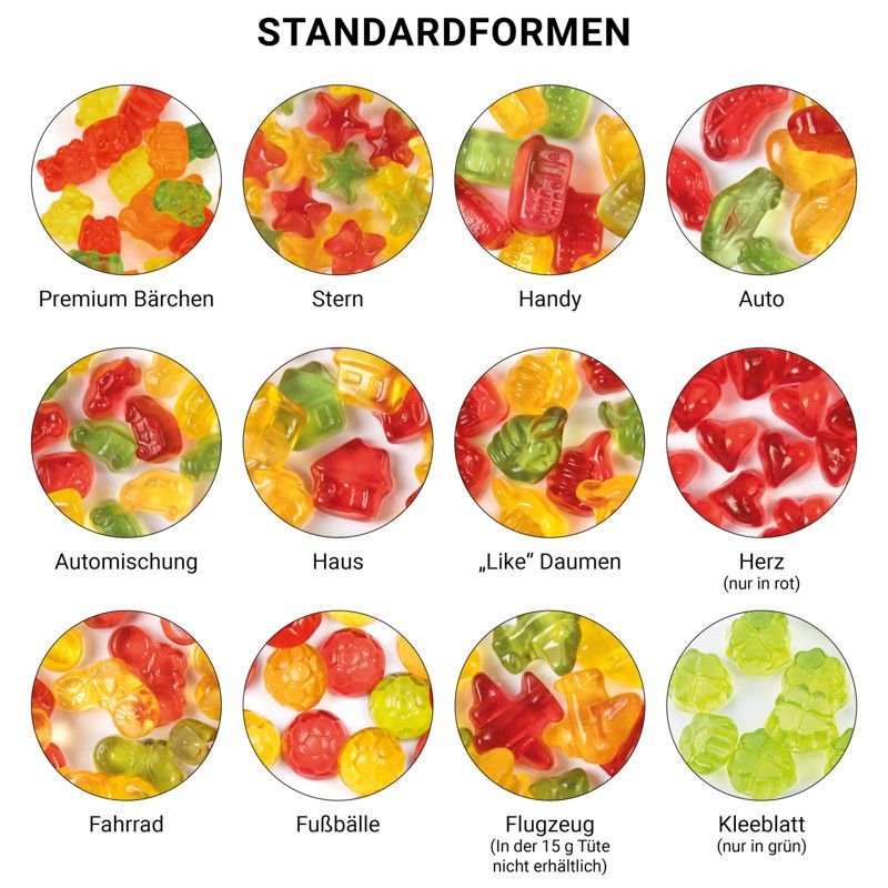 Minitüte 10 g, kompostierbare Folie weiß, Trolli Fruchtgummi Haus-488