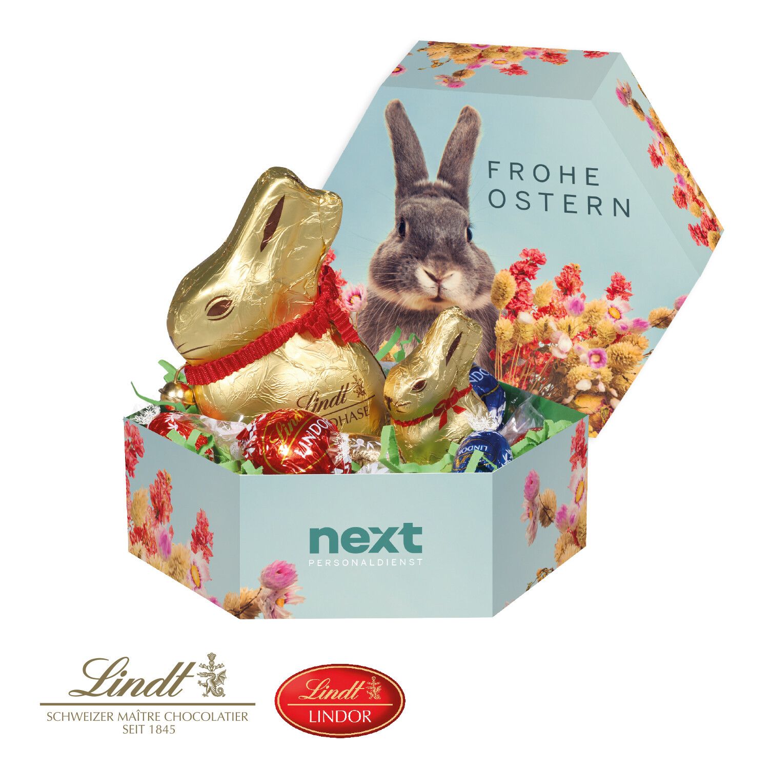 Großes Premium-Osternest mit Schokolade von Lindt-608