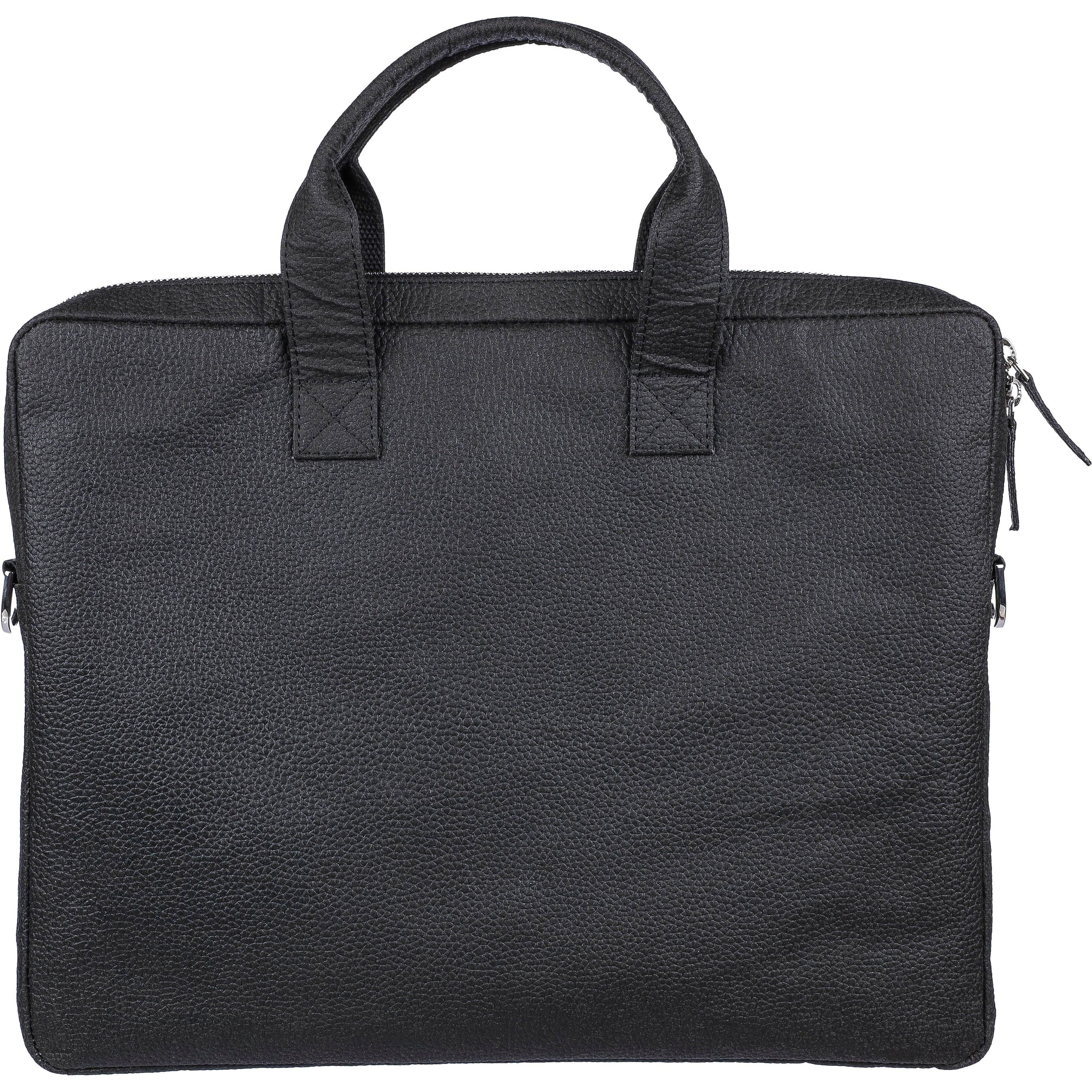 Laptoptasche Lillian aus Tomatenleder - schwarz-606