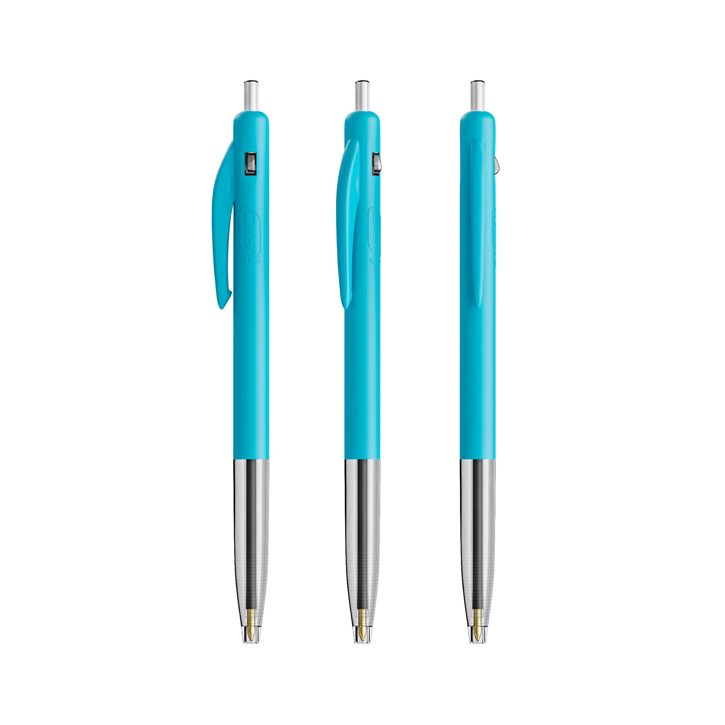 BIC® M10® Clic Kugelschreiber, Mine blau - türkisblau-327