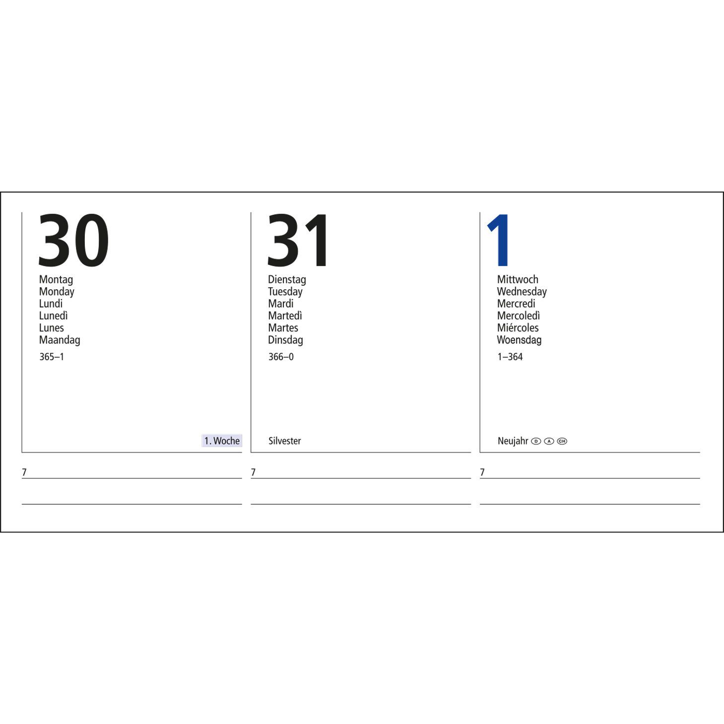 Wochenkalender Media, matt-859