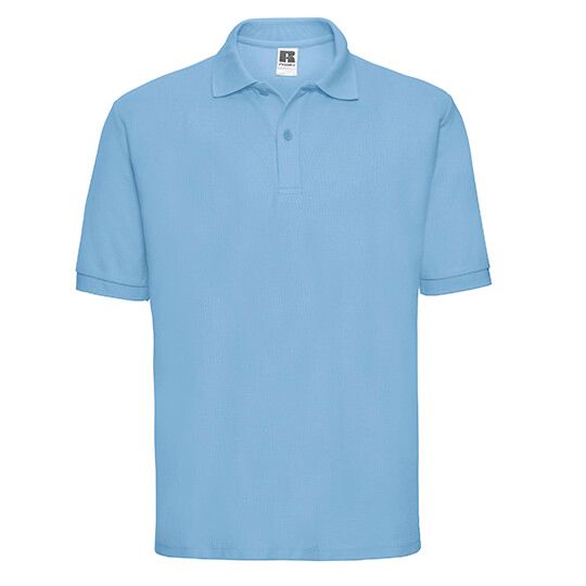 Men's Classic Polycotton Polo - sky - XXL-148