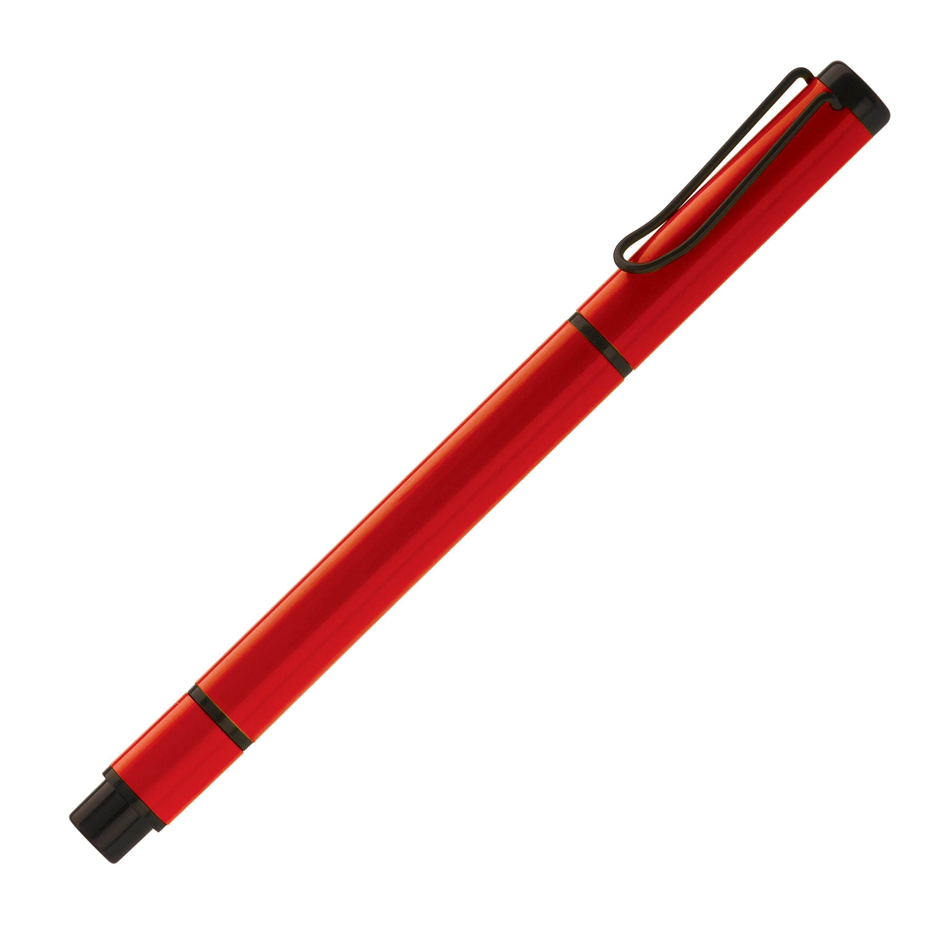Kugelschreiber mit Textmarker 2in1 - rot-356