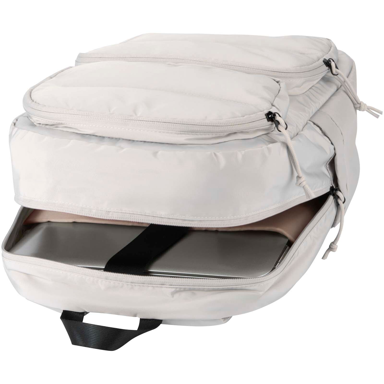 Puffer 15,6" GRS recycelter Laptoprucksack 18L - sandstone-256