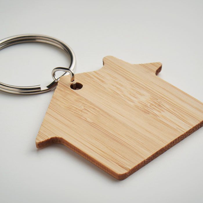 Schlüsselring Bambus, Haus HOUSEBOO - holz-645