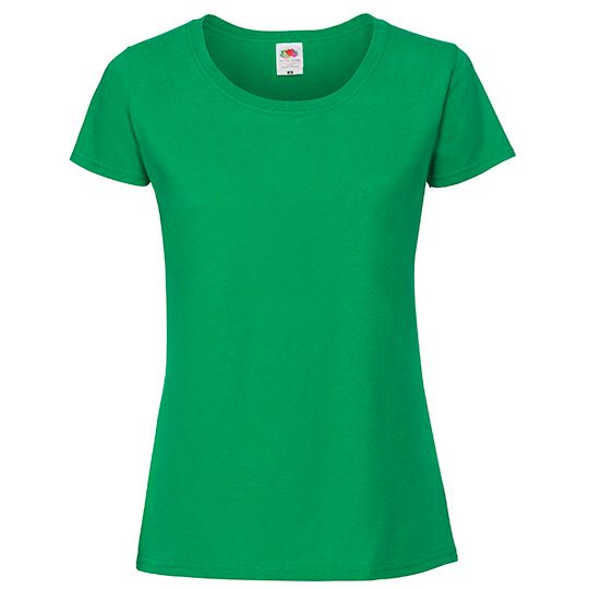 Ladies Iconic 195 Ringspun T - kelly green-163