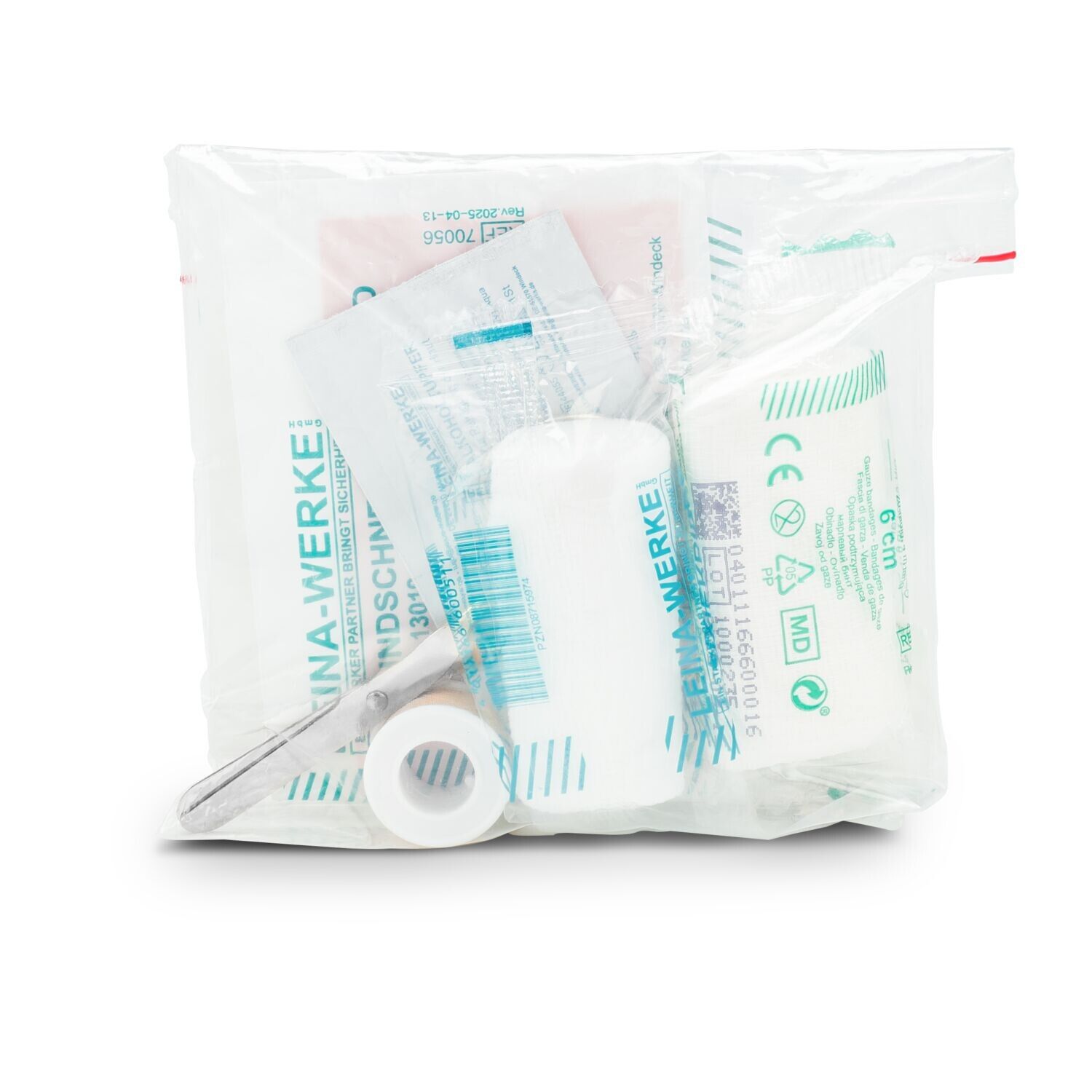 First Aid Kit in grauer Filztasche - Erste Hilfe Set, 12-teilig, deutsche Markenware - grau-884