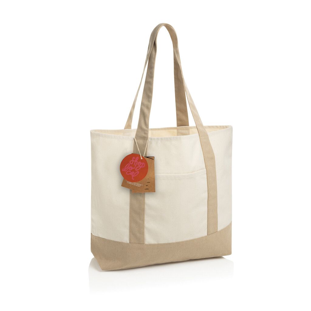 SHOP LOCAL AWARE™ Tasche aus recycelter Baumwolle, 350g/m² - off white-76