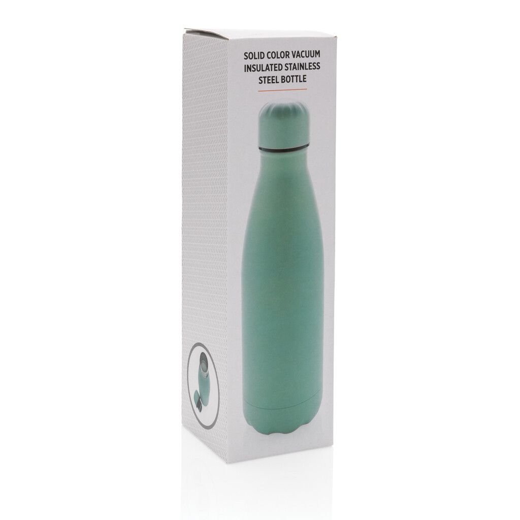 Einfarbige Vakuumisolierte Stainless Steel Flasche - grün-893