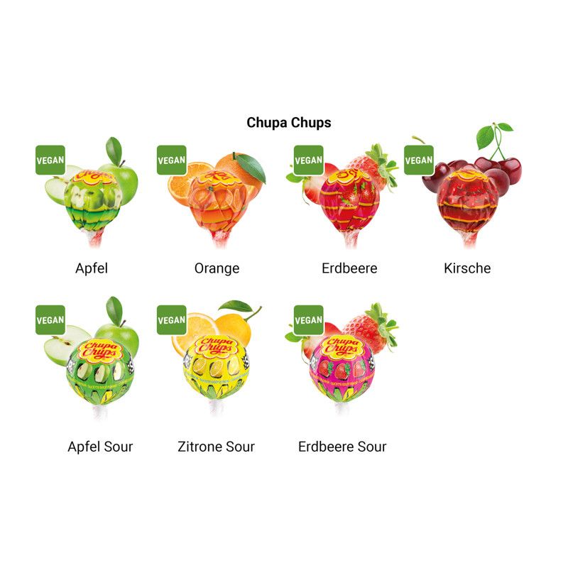 Lolly Box Chupa Chups Kugel Lolly Fruchtmischung-898