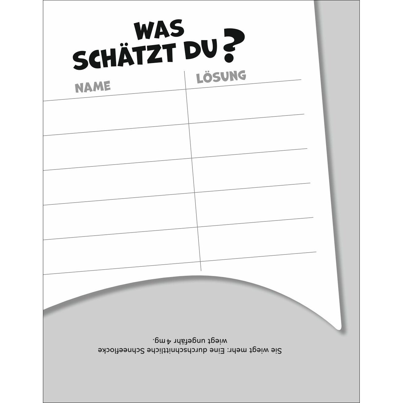 Was schätzt du denn? Tagesabreißkalender-902