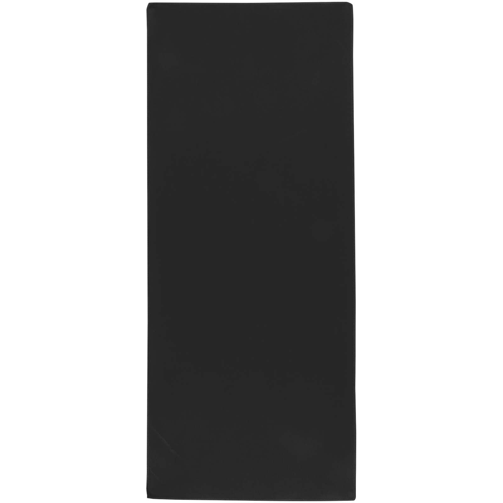 Lucas RPET Sporthandtuch 30 × 80 cm - schwarz-679