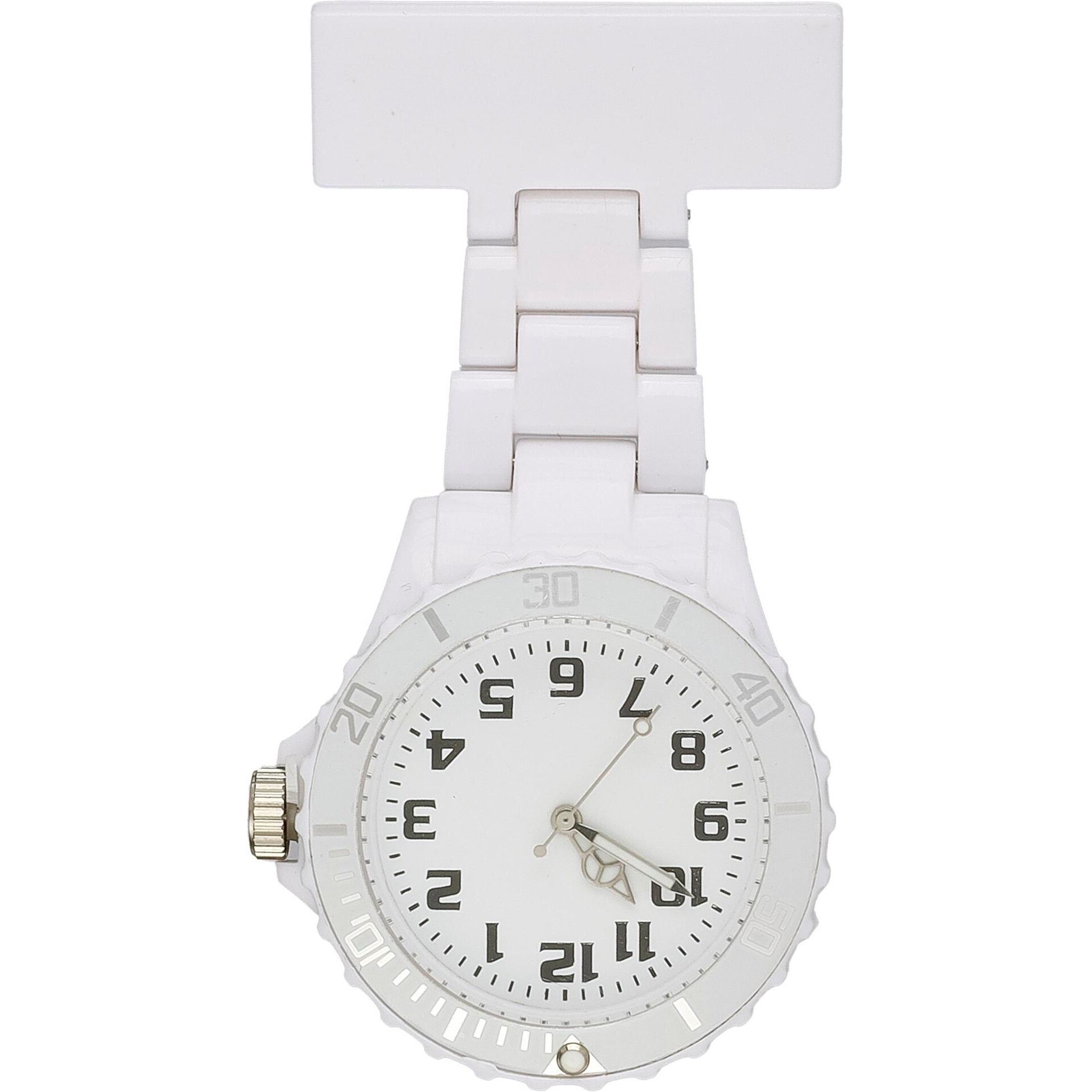 Krankenschwester-Uhr aus Kunststoff Simone - weiß-520