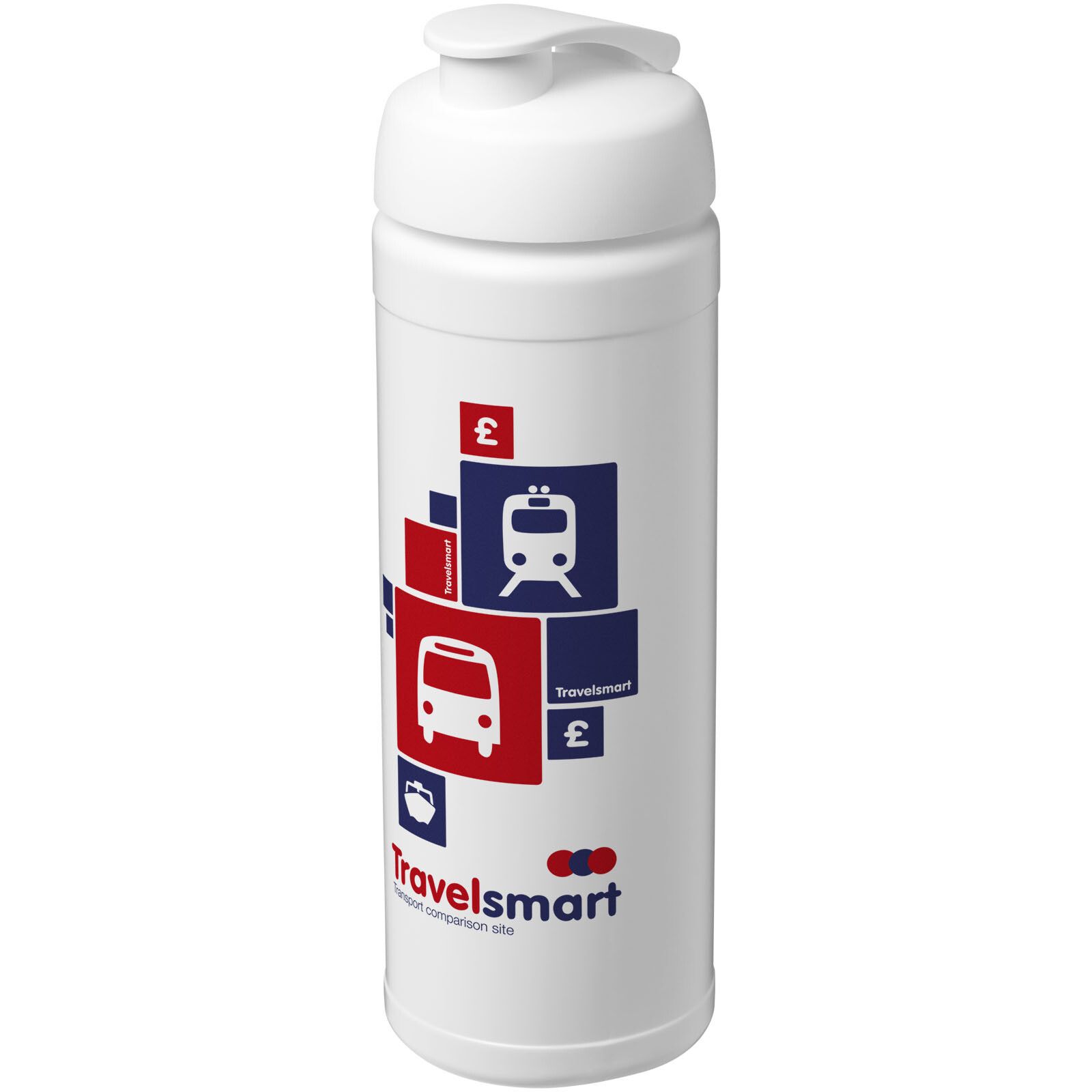 Baseline Plus 750 ml Flasche mit Klappdeckel - weiss-844