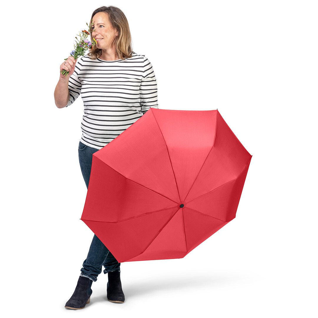 Taschenschirm ÖkoBrella mit waterSAVE® Bezug Ø98 cm - rot-117