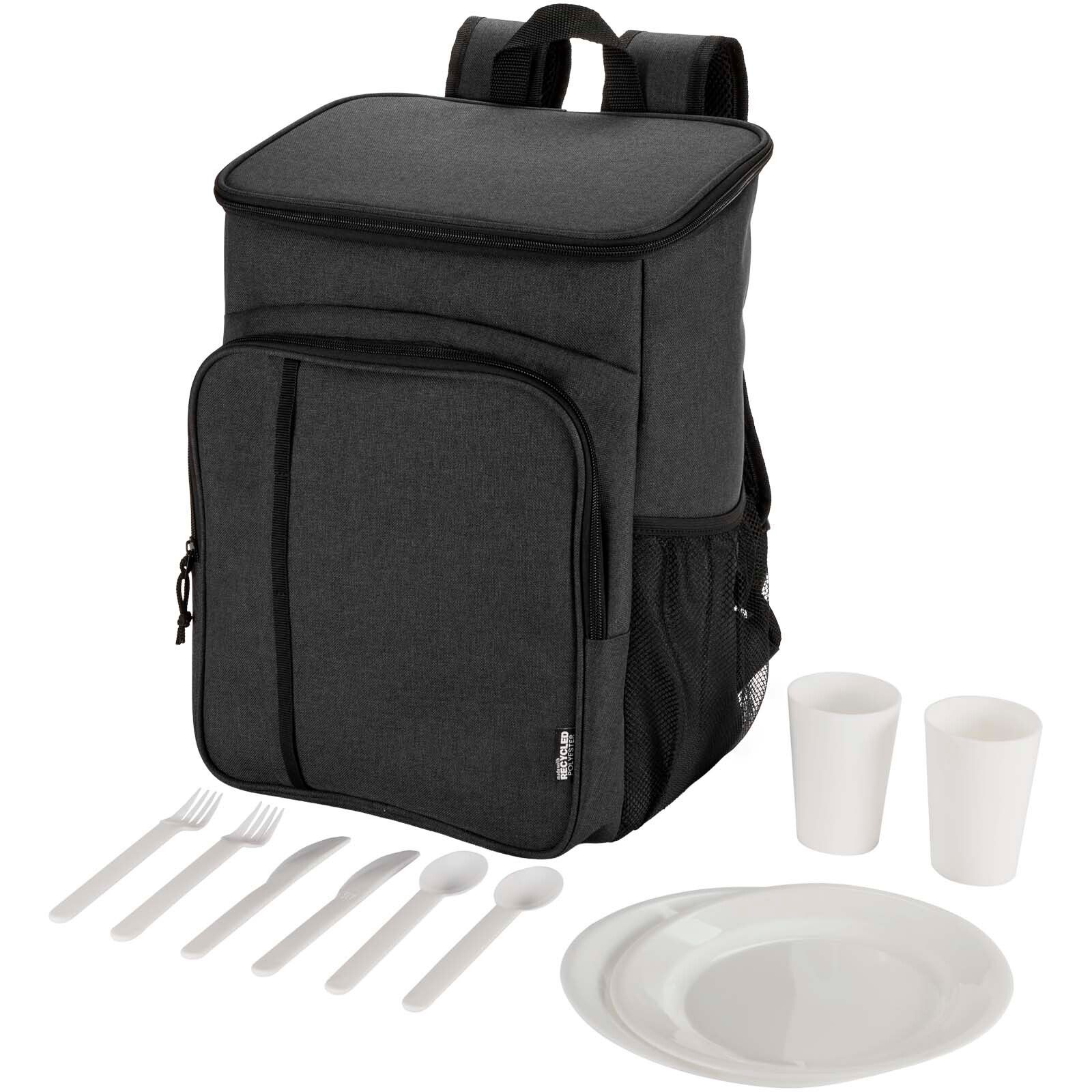 Tundra GRS recycelter Picknickkühlrucksack mit Besteckset 20L - heather charcoal-730