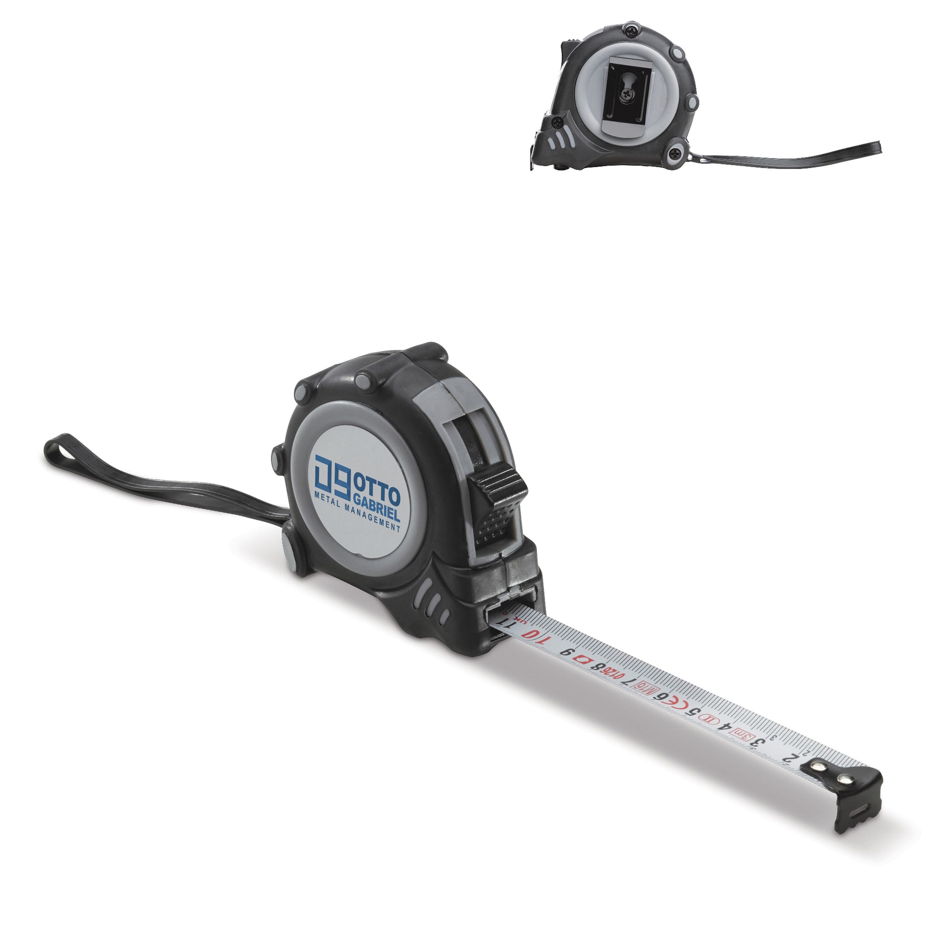 Maßband Fix 3m - grau  -  schwarz-935
