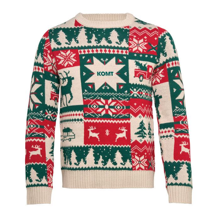 Weihnachtspullover S-M SHIMIS - beige-882