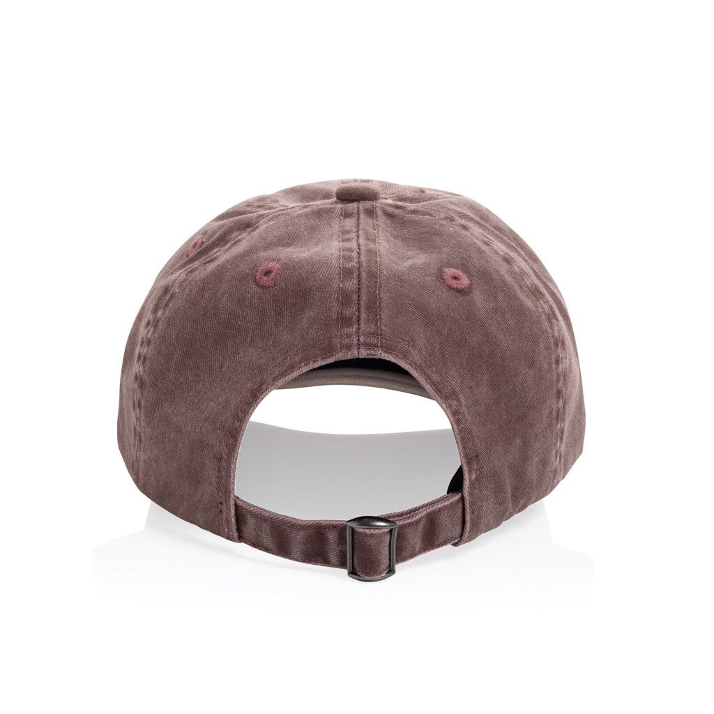 BEAU AWARE™ Washed 6-Panel Kappe aus 270gr/m² Baumwolltwill - maroon-671