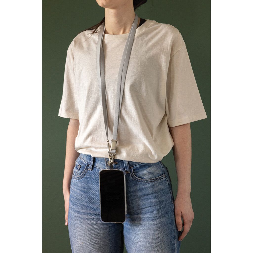 Nivo Crossbody-Handyband aus RCS recyceltem PET - grau-84