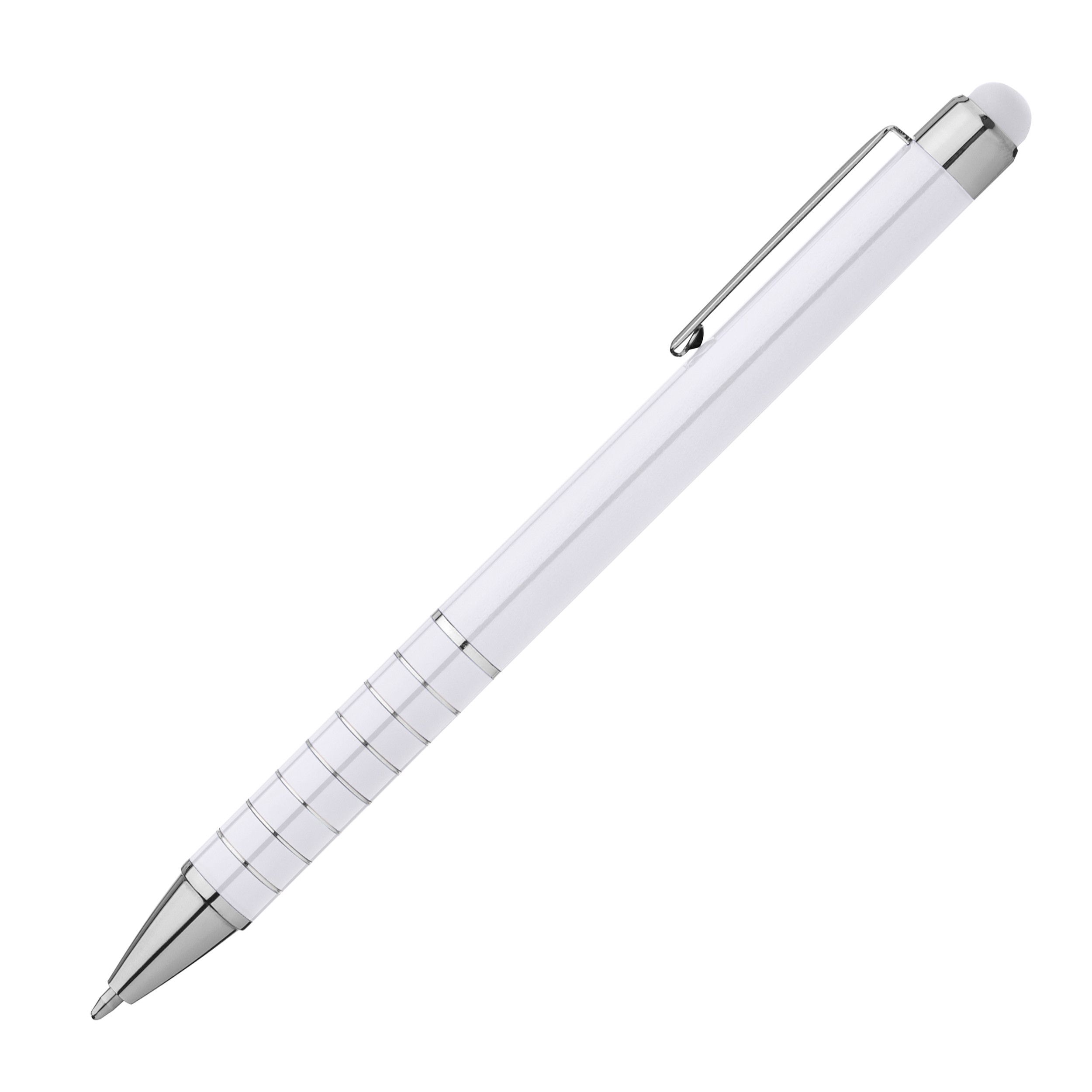 Metall Kugelschreiber mit Touch-Pen Luebo - weiß-883
