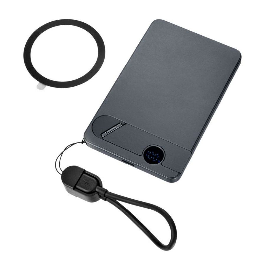 TROIKA Powerbank STROMKONSERVE 5 - grau - schwarz-725