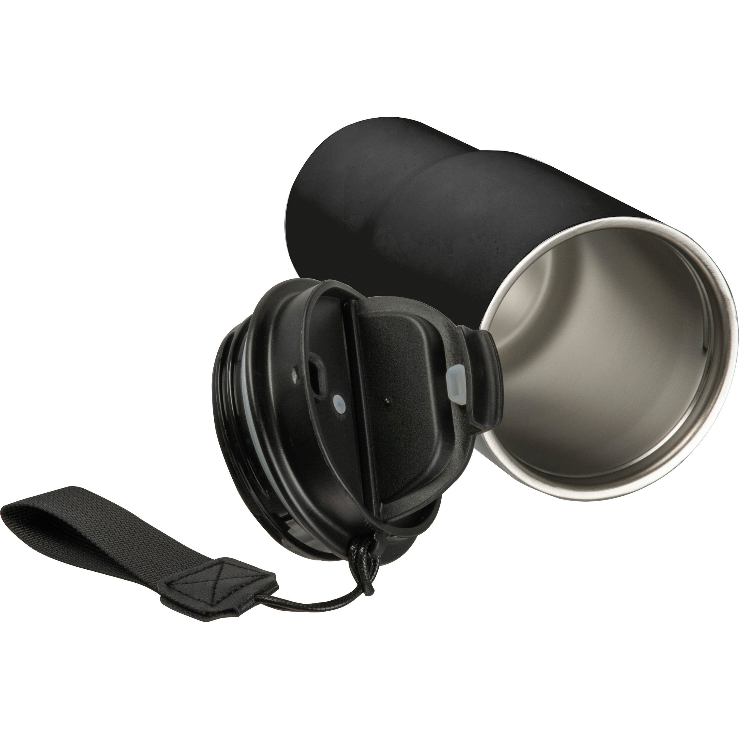 Edelstahltrinkbecher, 550ml - schwarz-306