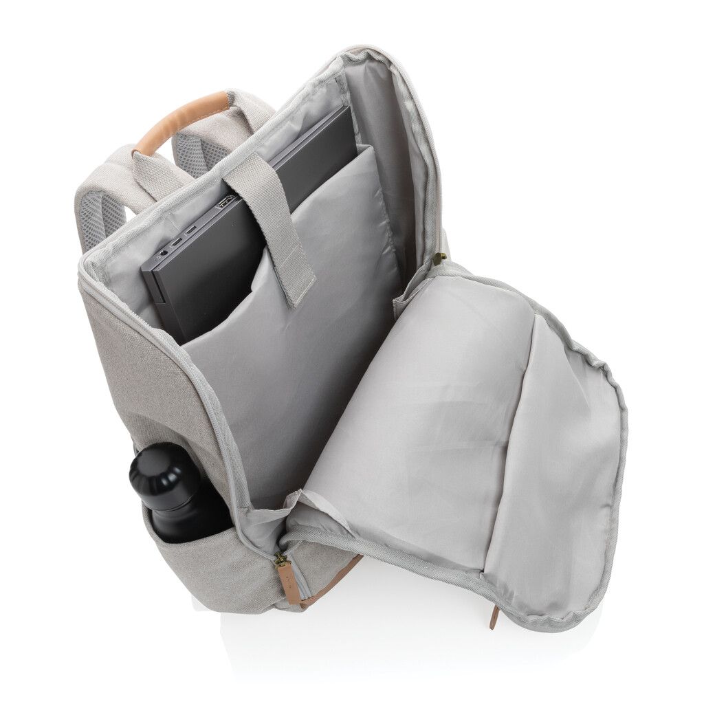 Impact AWARE™ 16 oz. r recyceltem canvas 15" Laptop-Rucksack - grau-872